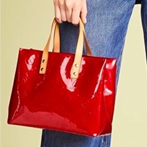 Louis Vuitton Red Patent Leather Bag mini